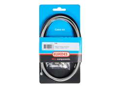 Elvedes Juego De Cables De Freno Universal 1700mm/2250mm - Negro