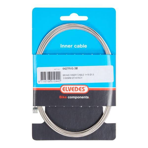 Elvedes 内部电缆-刹车 6427 不锈钢 2,25M 筒形 铜头