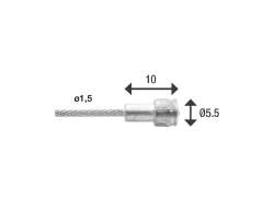 Elvedes Trasero Cable Interno-Freno Tándem 6411 3.5M Con Pera