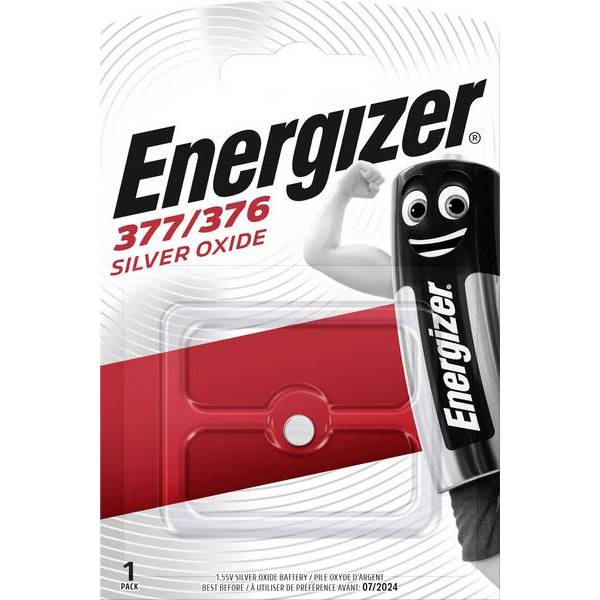 Energizer 377/376 Knoopcel Batterij 1.55V - Zilver
