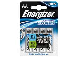 Energizer Ultimate 배터리 FR6 AA 리튬 - 블루 (4)