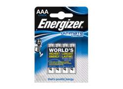Energizer Ultimate Baterias FR03 AAA L&iacute;tio - Azul (4)