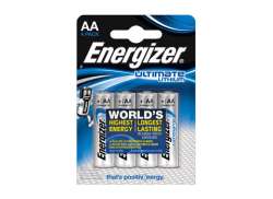 Energizer Ultimate Baterias FR6 AA L&iacute;tio - Azul (4)