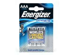 Energizer Ultimate Piles FR03 AAA Lithium - Bleu (4)