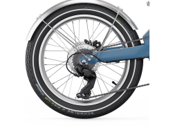 EoVolt 后轮 20" 7速 130mm 6-孔 碟 - 银色