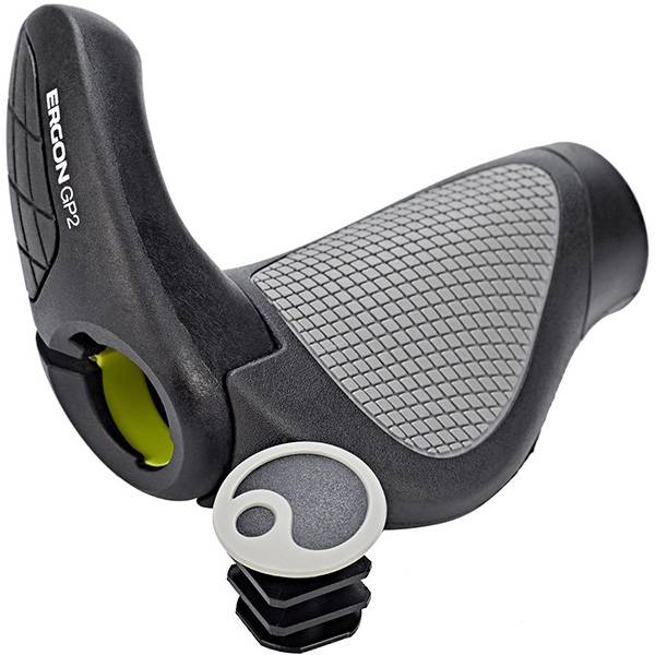 Poignées De Guidon Ergonomiques Ergon GP5-L - Pour Vélo - Avec Bar-ends Intégrés - Unisexe