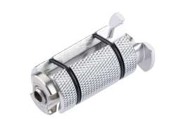 Ergotec A-head Plugg 1 1/8&quot; 24-25.4mm 53/40mm Inox- Silver