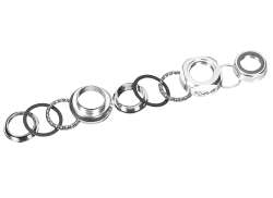 Ergotec Steuersatz 1\" Gewinde - Silber