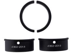 Ergotec V&auml;like Varsi &Oslash;31.8 -&gt; 35.0mm - Musta