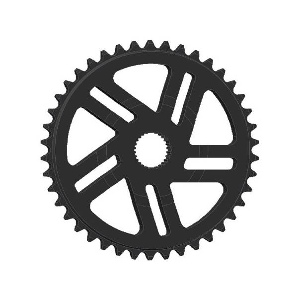 Couronne Direct Mount E*thirteen Helix Core 34t Pour Bosch CX Gen4, Acier Noir