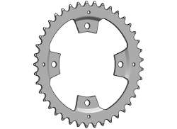 Esjot Chainring 41 Teeth For. Panasonic GXO - Silver