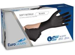 Eurogloves V&aelig;rksted Handsker Nitril Sort - L (100)