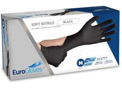 Eurogloves Værksted Handsker Nitril Sort - M (100)