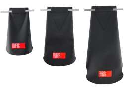 Fahrer Latz XL Snap Bavette De Garde-Boue 70-90mm - Noir