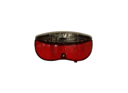 Falkx 2 Tone Farol Traseiro Led Bateria 80mm - Vermelho