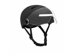 Falkx Cycling Helmet With Visor Mat Black - S 51-54 cm