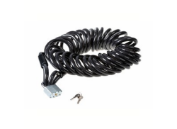 Falkx Extend Cable 5m 15mm Incl. Candado - Negro