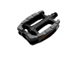 Falkx Lux Pedals Anti Slip Plastic - Black