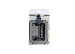 Falkx Pedais Anti Derrapar Refletor Pl&aacute;stico - Cinzento