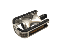 Falkx Pedalen Anti Slip Reflectie Aluminium - Zilver/Zwart