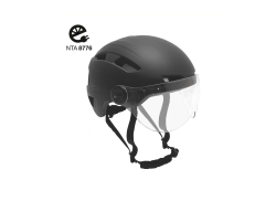 Falkx Sykkelhjelm Med Visir Matt Svart - XL 62-63 cm