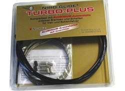 FASI Set Cabluri De Frână Turbo Plus MTB Față Și Spate Negru