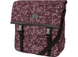 FastRider Nara Shopper Cykeltaske 17L - Blomster/Aubergine