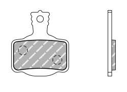 Ferodo FBP006FE Skivebremsebelægninger For. CA/Magura - Sort