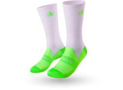 Fizik Performance Fahrradsocken Lila/Neon Gr&#252;n - S 35-39
