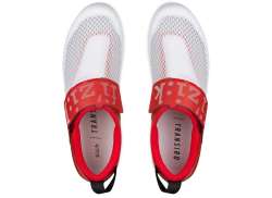 Fizik Transiro Hydra Cycling Shoes White/Metallic Red - 40