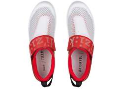 Fizik Transiro Hydra Zapatillas De Ciclismo Blanco/Metálico Rojo - 44