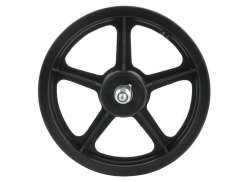 Front Wheel 12x 1 1/2 x 2 1/4 for Kick Scooter Plastic Black