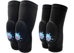 G-Form LilG Knie/Ellbogen Sch&#252;tzer Schwarz/Blau - S/M