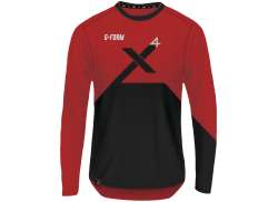 G-Form Pro-X4 Dlugi Shirt Czerwony/Czarny - M