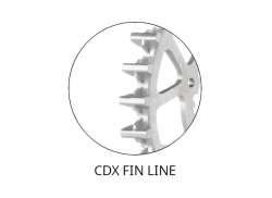 Gates CDX Fin Line Pinion Spate 39T Pentru. Pinion - Argintiu