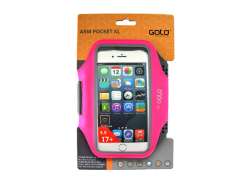 Gato Arm Pocket XL Telefon Armbånd - Varm Pink