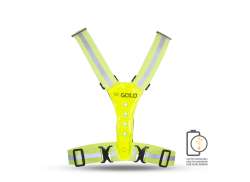 Gato Led USB Sport Vest Neon Gul - One Size
