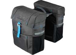 Gazelle Double Pannier 37 Liter MIK - Anthracite/Blue