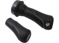 Gazelle Grips + Bicycle Bell &#216;22.2mm - Black/Silver