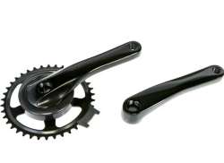 Gazelle Lahang Crankset 160mm Aluminum - Black