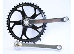 Gazelle Lahang Crankset 170mm 44T - Black/Chrome