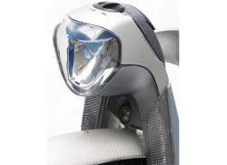 Gazelle W-Sight Lampka Przednia Naafdymamo LED - Srebrny