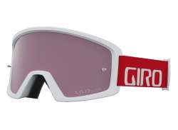 Giro Blok Cross Okulary Vivid Trail/Clear - Trim Czerwony