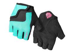 Giro Bravo Jr Childrens Gloves Screaming Teal/Pink - S