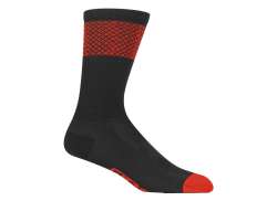Giro Comp Racer Cyklistické Ponožky Vysoký Black/Red