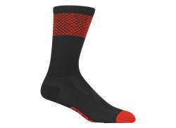 Giro Comp Racer Fahrradsocken Hoch Schwarz/Rot - M 40-42