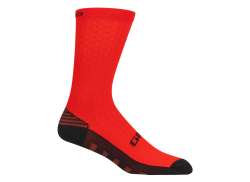 Giro HRC + Grip Chaussettes De Cyclisme Rouge - M 40-42