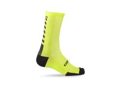Giro HRC+ Merino Welna Skarpety Rowerowe Lime/Black