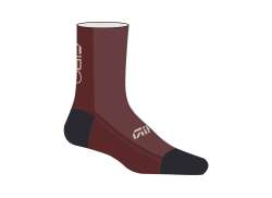Giro HRC Team Fahrradsocken Dunkel Kastanienbraun - S 36-39