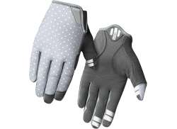 Giro Lr DND Guanti Da Ciclismo Donne Sharkskin/Bianco Pallino - L